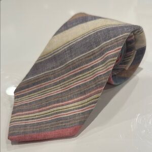 Vintage Liberty of London Multicolor Striped Men's Tie